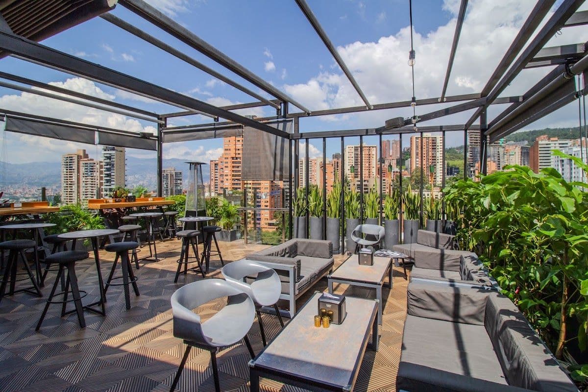 Mística Rooftop Bar in El Poblado, Medellín